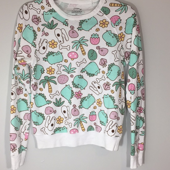 Pusheen | Tops | Pusheen Dino Sweater 